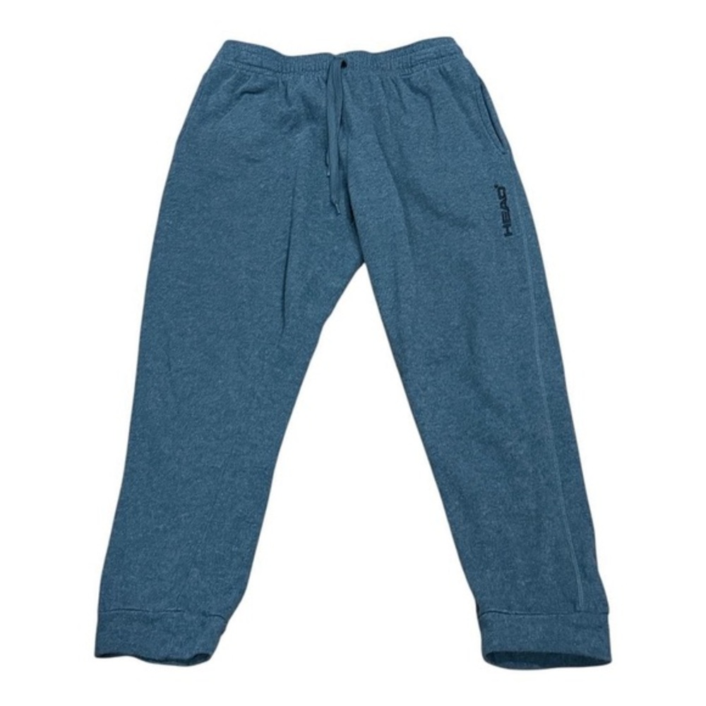 HEAD Pants Mens Medium Grey Heathered Joggers Sweatpants Logo Athletic Gym